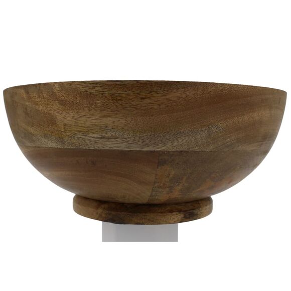 Opalhouse Mango Wood Jungle Theme Cheetah Giraffe Island Party Serving Bowl 10" - Picture 2 of 3